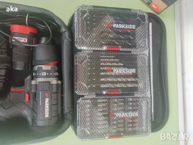 Бормашина+винтоверт PARKSIDE PERFORMANCE12V PBSPA 12 E4+2 батерии, зарядно и комплект свредла+битове, снимка 8 - Други инструменти - 53753293