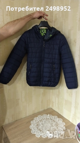 Двулицево Пролетно-есенно детско яке за момче, Размер 12 години, снимка 3 - Детски якета и елеци - 52510037