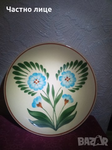 Декоративна керамична чиния за стена-4лв. за стена, снимка 1 - Колекции - 41614967