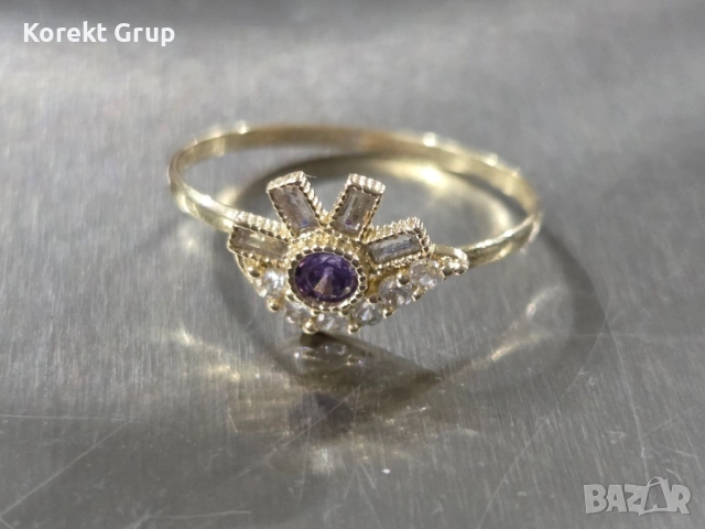 Златен пръстен детски, снимка 3 - Пръстени - 52842598