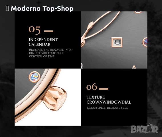 Дамски часовник NAVIFORCE Black/Gold 5011 RGB., снимка 13 - Дамски - 34724950