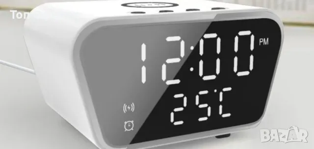 Електронен часовник с безжично зареждане на смартфона, снимка 8 - Друга електроника - 47703716