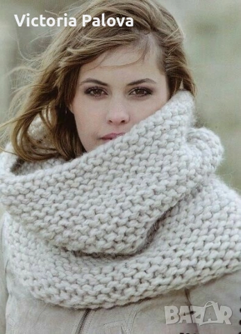 Зимен вълнен шал снуд - уют и стил от Fetish