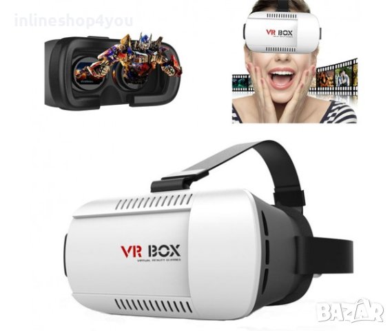 3D VR BOX V3, 3D Очила за виртуална реалност + дистанционно, снимка 2 - 3D VR очила за смартфон - 30630667