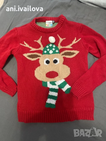 Коледен пуловер 110/116