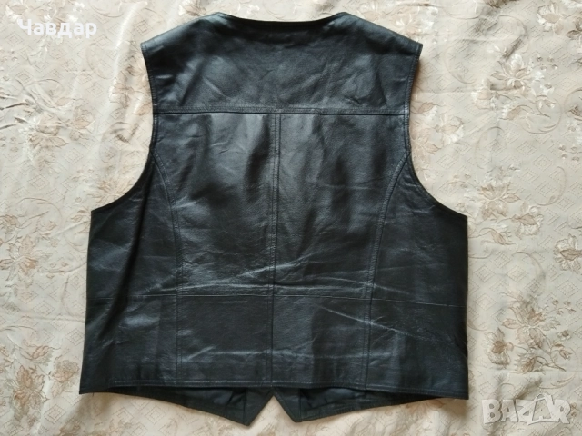 Кожен елек Jo Ricco - размер XL/XXL, снимка 4 - Други - 51679246