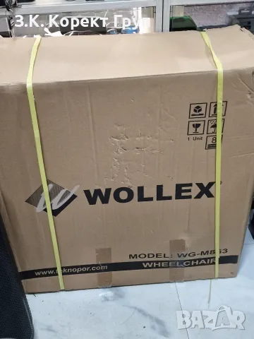 Инвалидна количка WOLLEX WG-M863 – ЧИСТО НОВА, КАШОН, снимка 5 - Инвалидни колички - 56276031