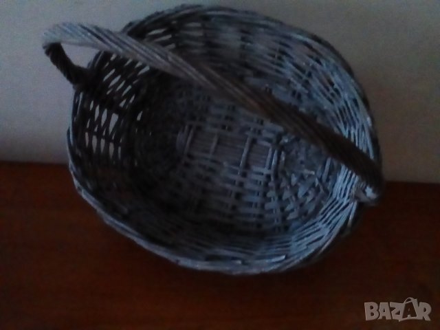 Голяма сива кошница, снимка 4 - Декорация за дома - 42227993