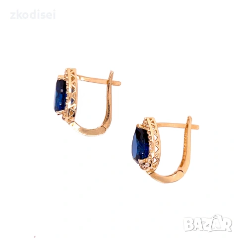 Златни обеци 3,91гр. 14кр. проба:585 модел:37745-4, снимка 2 - Обеци - 53828119