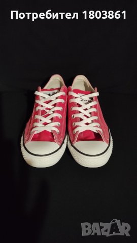 Converse червени дамски кецове н.40 , снимка 3 - Кецове - 42655895