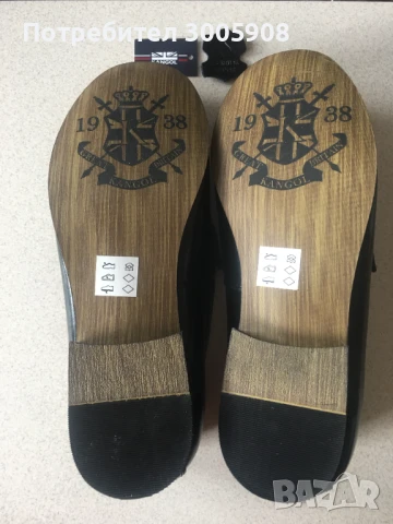 Мъжки обувки Kangol 43 номер за широк крак- Естествена кожа, снимка 3 - Официални обувки - 50953422