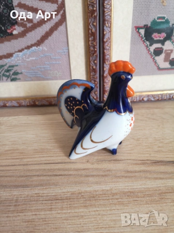 Руски порцелан, ЛФЗ: солница/пиперник Пуйка и Петел , снимка 2 - Други - 53759743