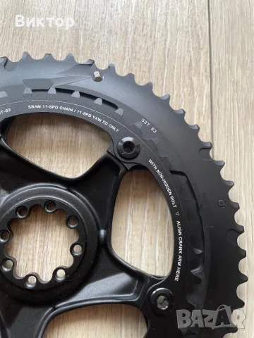 НОВ паяк и плочи SRAM RED 11-speed 8-Bolt Direct Mount | 130mm BCD (53/39T) + болтове, снимка 5 - Части за велосипеди - 56225910