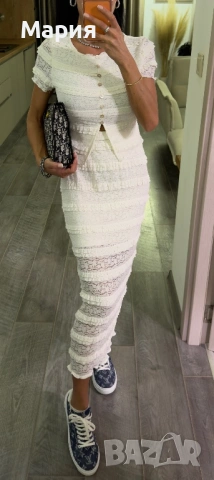 Сет пола и блуза с дантела, снимка 4 - Комплекти - 53128673