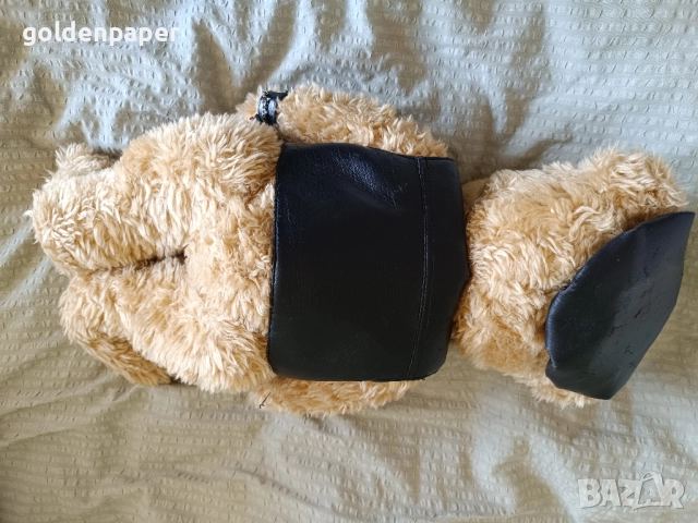 Плюшен мечок Моторджия 45 см употребяван с износване по кожата, снимка 10 - Колекции - 52129015