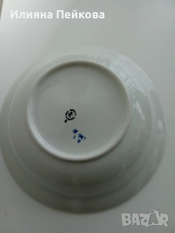 Български порцелан с мотив: "Горски слез", снимка 2 - Сервизи - 53200470