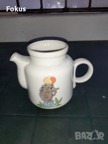 Кана чайник български детски порцелан - Диаманд Разград, снимка 5 - Антикварни и старинни предмети - 53287368