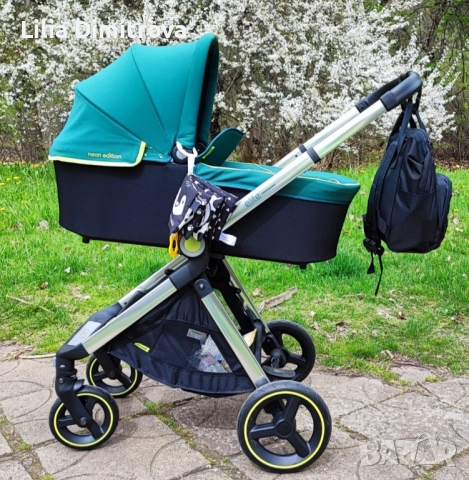 Детска количка Chipolino - Елит, 3 в 1, авокадо, снимка 1