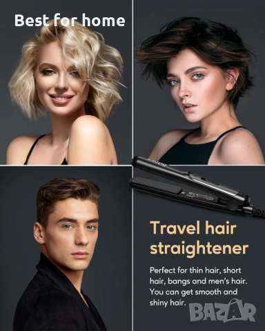 Мини преса за коса Wavytalk с керамика 0.7 инча, снимка 6 - Друга електроника - 53344231