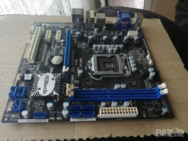 Дънна платка ASRock H55M/USB3 Socket LGA1156, снимка 6 - Дънни платки - 47981525