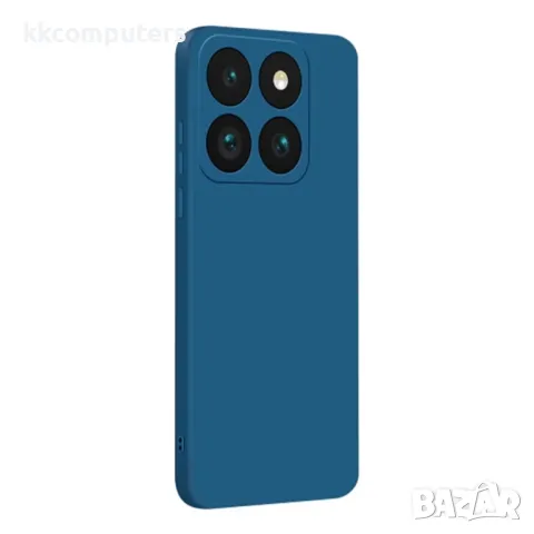 Калъф силикон / Син мат / за Xiaomi 14T Pro Баркод : 3131968