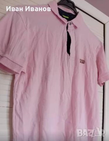 Чисто нова фланелка с яка Hugo Boss, снимка 5 - Тениски - 50559606