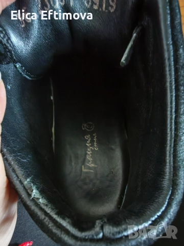 Черни маратонки от естествена кожа , снимка 5 - Маратонки - 52525012