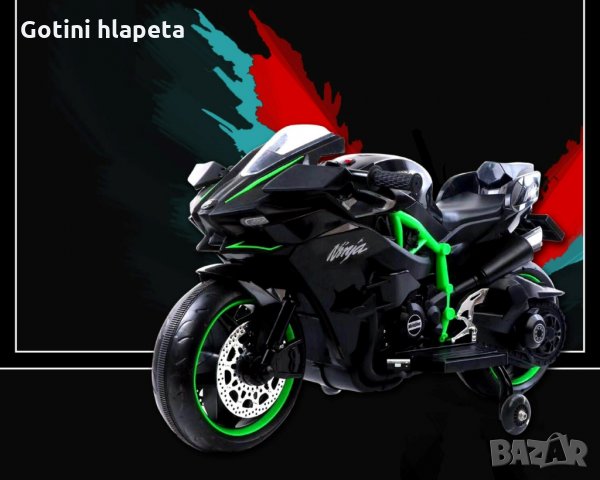 Акумулаторен МОТОР Ninja Duo 12V меки гуми с Кожена седалка