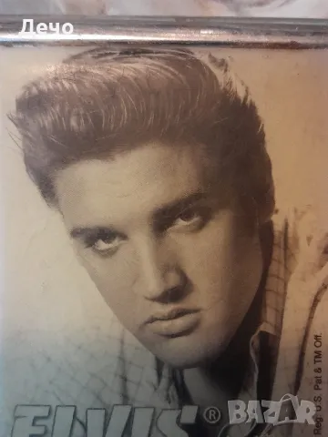 Стара табакера с лика на Елвис Пресли в добро запазено състояние , снимка 5 - Антикварни и старинни предмети - 48459042