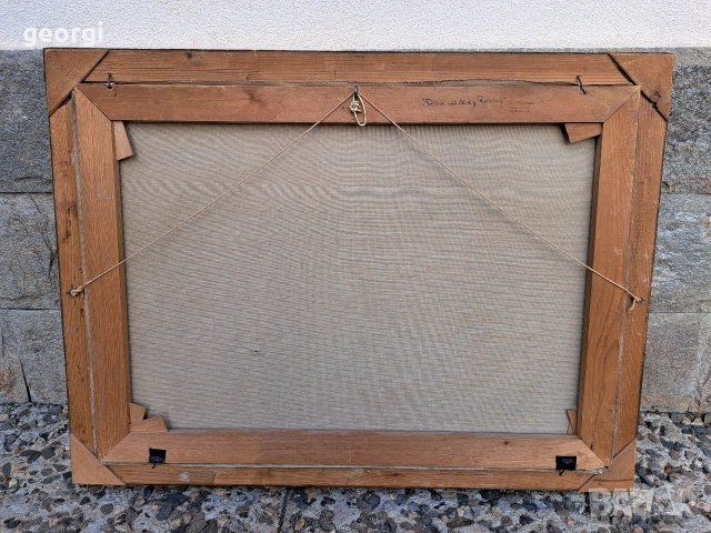 картина планински пейзаж маслени бои върху платно , снимка 9 - Картини - 53861518