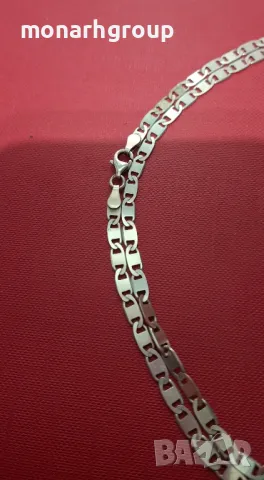 Сребърен ланец с висулка, снимка 3 - Колиета, медальони, синджири - 50183050