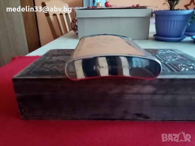 Дървени сувенири, медно инкрустирани кутия, кутия с лула, принадлежности, неръждаема Jim Beam. , снимка 5 - Антикварни и старинни предмети - 44415626