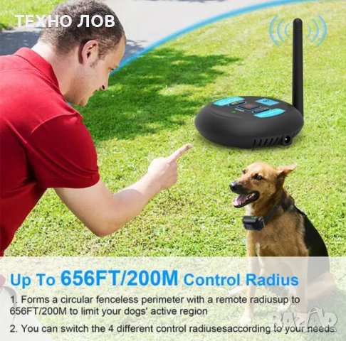 Електронен нашийник за куче-електронна ограда електронен-пастир безжичен, водоустойчив, снимка 10 - За кучета - 42048795