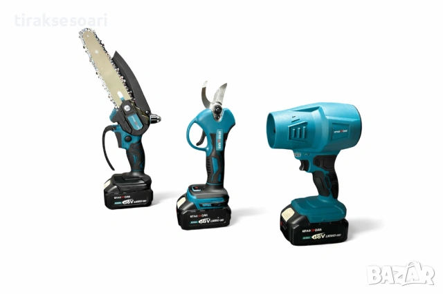 Акумулаторен комплект 4в1 с 2 батерии 36V 8Ah и телескопичен прът, снимка 3 - Други инструменти - 53024330