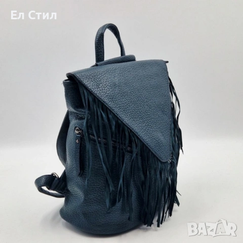 Дамска раница от еко к. с ресни – бохо стил, удобство и обем (36×30×16 см), снимка 13 - Раници - 53586055