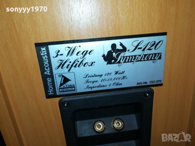 MC VOICE SYMPHONY S-120-HIGH TECH AUDIO-ВНОС GERMANY 2002221021, снимка 11 - Тонколони - 35851056