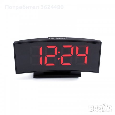 Дигитален часовник за настолно ползване с големи светещи цифри