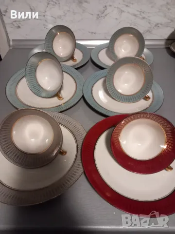Красив сет за чай/кафе, Zeh Scherzer, Германия , снимка 8 - Сервизи - 49087066