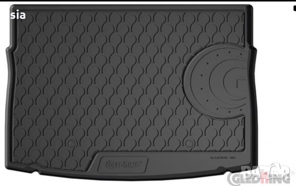 Гумена стелкa за багажник Gledring съвместима за VW GOLF VII HB 2012 + GL