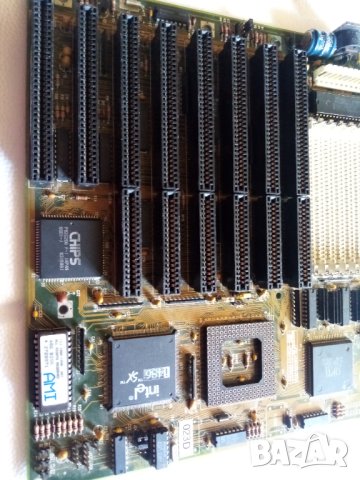 Платка дъно с 486 SX процесор стар ретро ISA компютър , снимка 3 - Дънни платки - 41245764