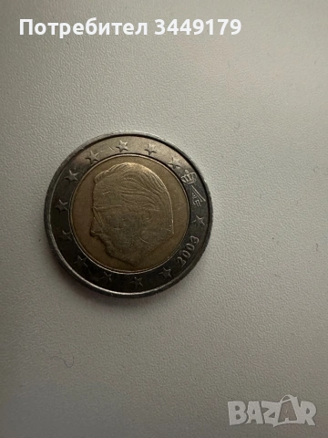 2 евро – Белгия (2003 г.) с портрет на крал Албер II., снимка 2 - Колекции - 53478602