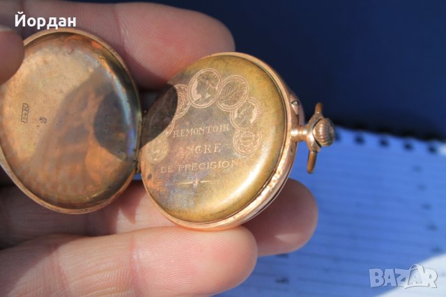 Златен джобен часовник ''Hesperus'' 40 мм, снимка 9 - Антикварни и старинни предмети - 40579668
