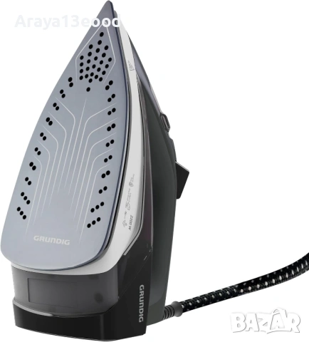 Grundig SI 4850 Парна ютия 2200W с керамична плоча, вертикална пара, автоматично изключване, снимка 3 - Ютии - 53859053