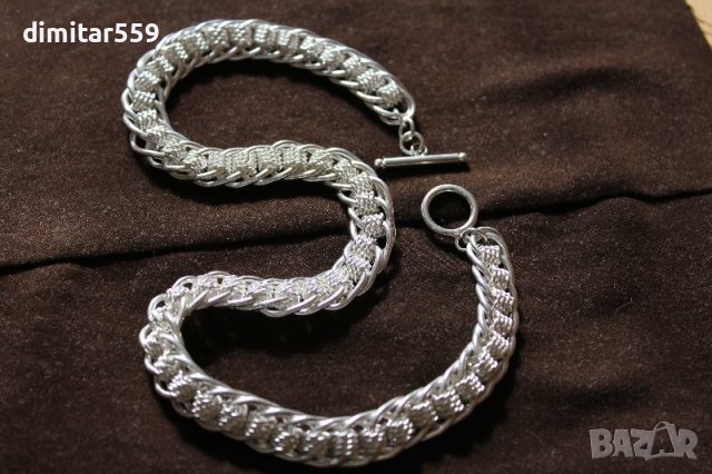 Дамско сребърно колие, снимка 4 - Колиета, медальони, синджири - 42518156