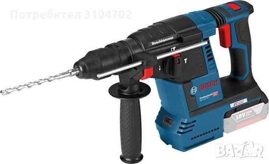  Bosch GBH 18V-26 Акумулаторен перфоратор 18V, 2,6J, solo версия(0611909000)