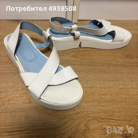 Бели дамски сандали, снимка 3 - Сандали - 56202855