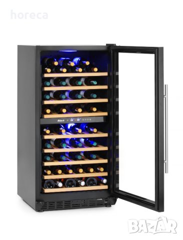 Охладител за вино - 2 зони, 72 бутилки, от 5 до 22˚C, снимка 2 - Хладилни витрини и фризери - 41398161