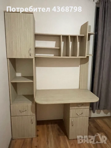 Комплект секция, нощно шкафче и легло с матрак sunrise , снимка 3 - Секции и витрини - 50740849