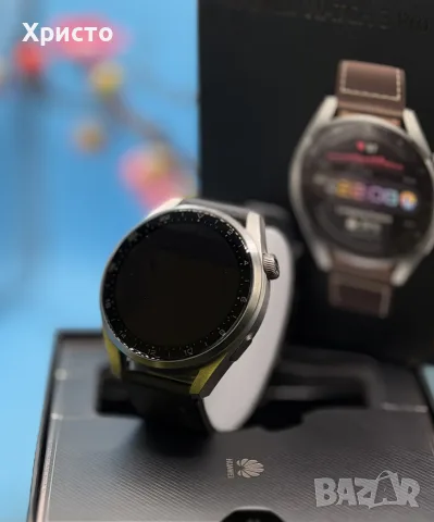 Смарт часовник Huawei Watch 3 Pro, 48mm, eSIM, Titanium, AMOLED, Black Strap, снимка 3 - Смарт часовници - 55994785