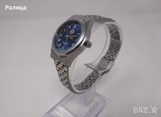 Швейцарски дамски часовник Tressa с верижка от неръждаема стомана, снимка 5 - Дамски - 53052292